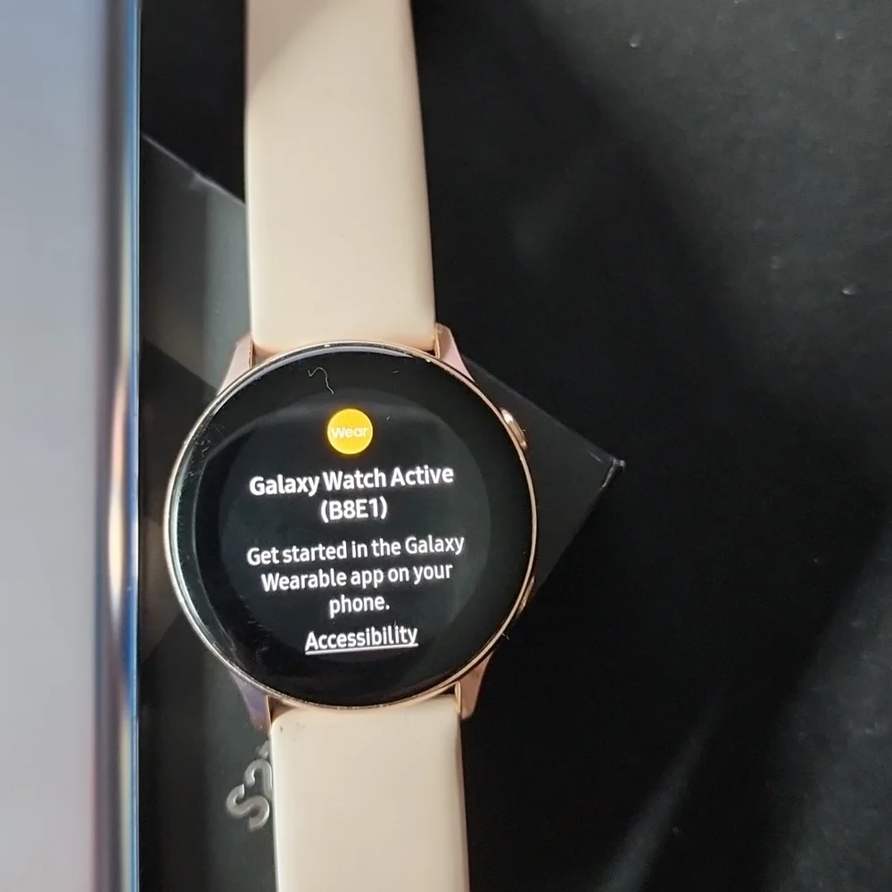 SANSUNG S21+5G W/TEMPERED GLASS Samsung Galaxy Watch Active 40mm - Rose Gold w